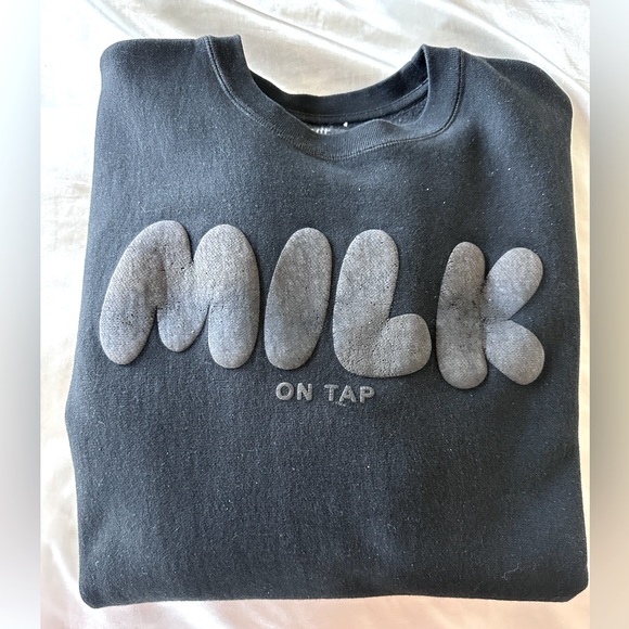 The Little Milk Bar | Black Sweater - Picture 1 of 2